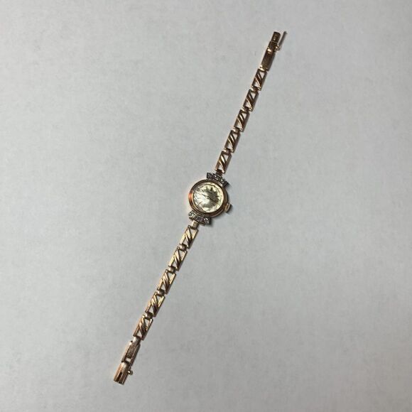 Nairi Russian Rare Vintage Gold, Diamond, and Mother Of Pearl Face Watch - Picture 2 of 9